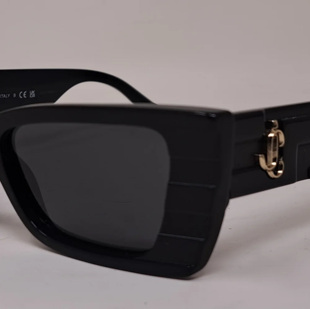 NWT Jimmy Choo Avenue Motif Tatum Sunglasses Matte Black Gray JC5009 53-17-140 - Picture 8 of 15